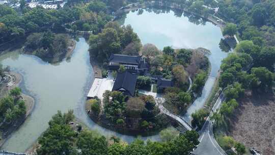 武汉江岸区堤角公园航拍