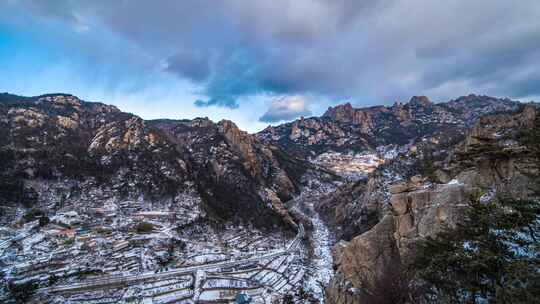 崂山雪景