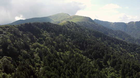 神农架神农顶风景区航拍原始素材