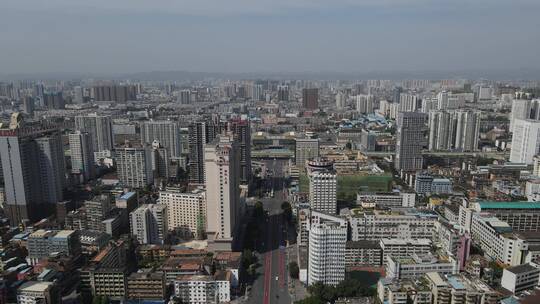 航拍广西南宁城市宣传片地标建筑视频素材模板下载