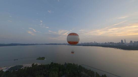 【穿越机】航拍武汉东湖热气球