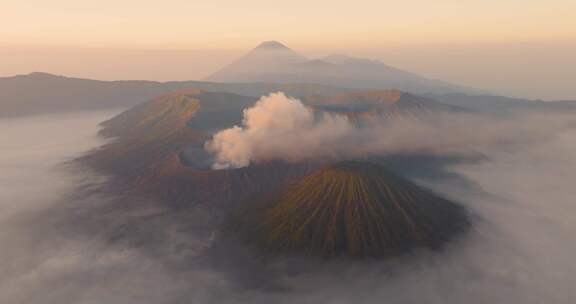 航拍印尼Bromo火山