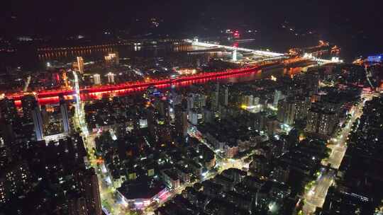 合集 航拍宜昌城市地标夜景