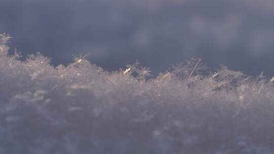 微距雪花视频素材模板下载