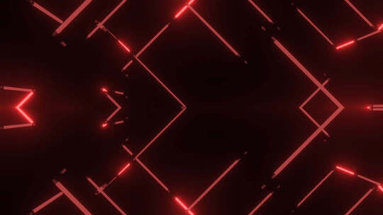 红色线条科技感背景素材