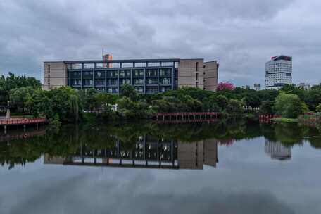 福州大学（旗山校区）图书馆延时视频