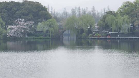 杭州西湖风景区西泠桥风景