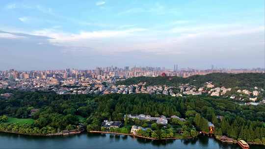 中国杭州西湖城城市风景