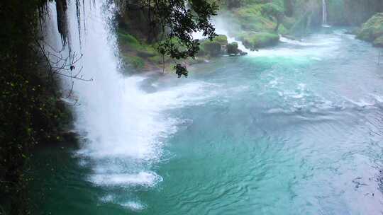 黄果树瀑布自然风景旅行绿水青山震撼大气