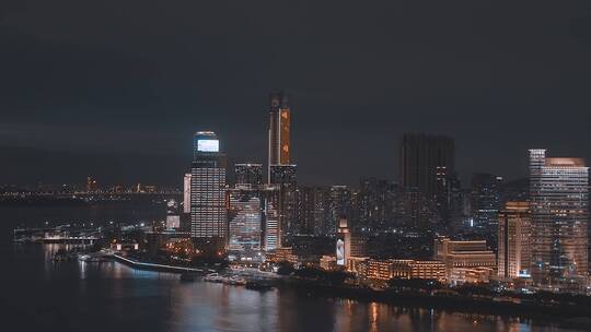 4K航拍厦门夜景