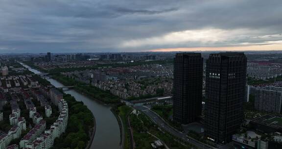 上海中庚环球创意中心航拍4K