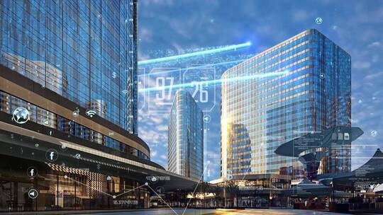 5G互联网科技城市光线合集视频素材模板下载