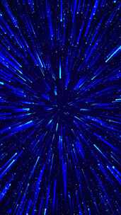 竖屏 竖版 蓝色粒子聚集 粒子光线
