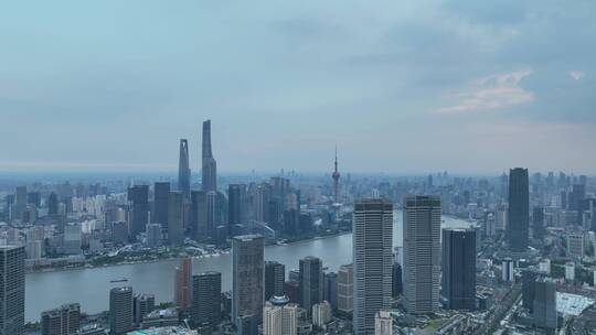 上海天际线下降镜头