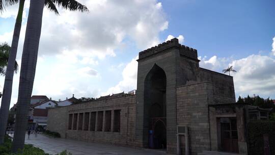 泉州清净寺建筑内部细节特写实拍伊斯兰教