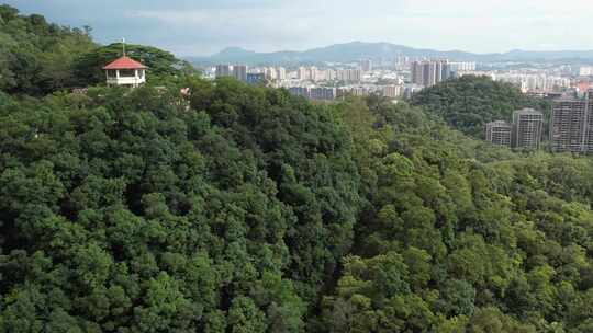 城市山地航拍