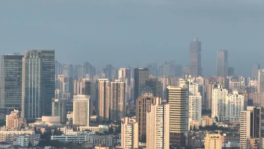 上海浦西长宁区建筑航拍