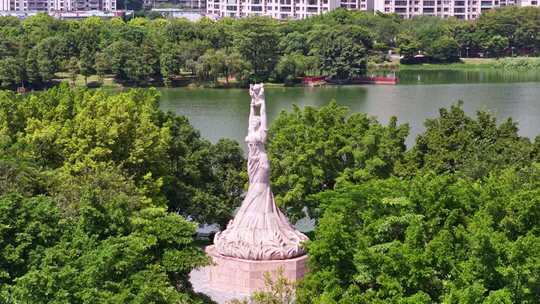 4K清远市飞来湖希望雕像