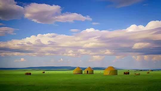大草原蒙古包