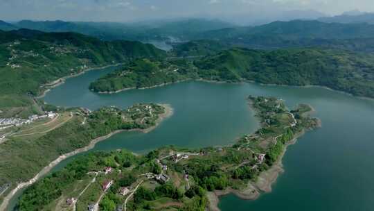 陕西安康瀛湖景区 汉江河流