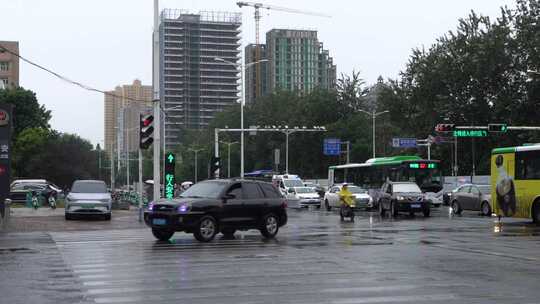 雨天 下雨 城市风光 写意 台风 雨中景色