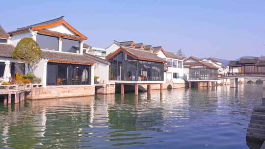 杭州湘湖水街湘湖越界建筑风景