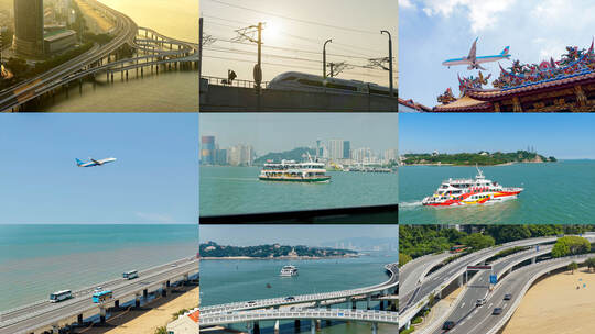 厦门城市交通公交brt高架桥高清在线视频素材下载