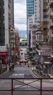 香港城市风景延时之西营盘