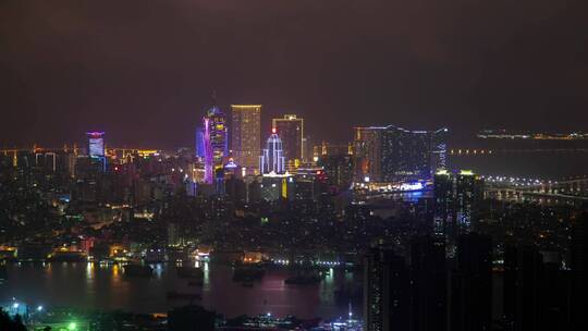 澳门现代城市夜景