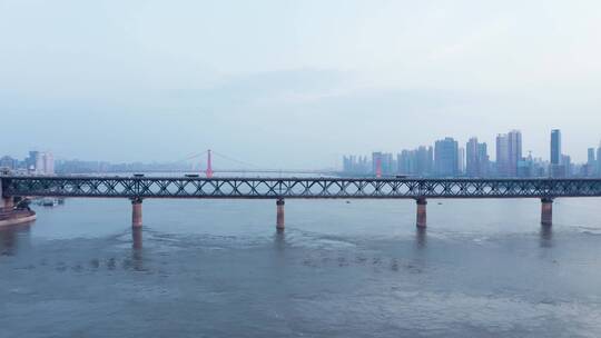 航拍长江大桥 航拍大桥 跨海大桥 跨江大桥