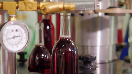 葡萄酒酿造生产线工厂4K实拍