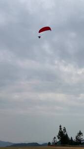 动力伞飞行4K实拍视频