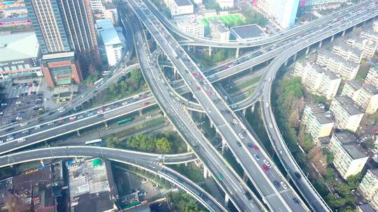 高架桥 航拍 杭州 上塘高架 完整版