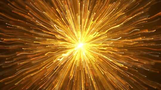 大气金色粒子光线粒子线条颁奖典礼背景视频