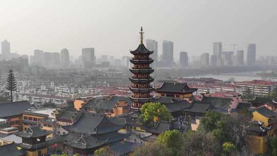 南京鸡鸣寺全景航拍