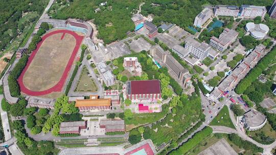 福建省泉州市洛江区马甲镇仰恩大学航拍校园