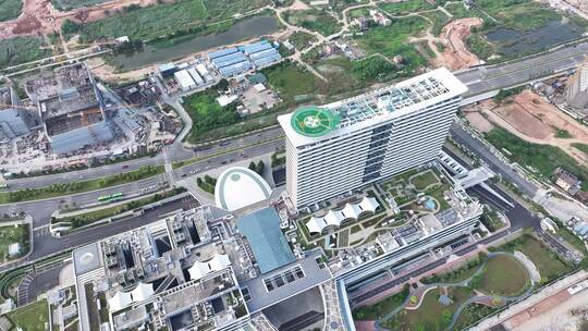 中国广州市中山大学附属第一(南沙)医院视频素材模板下载