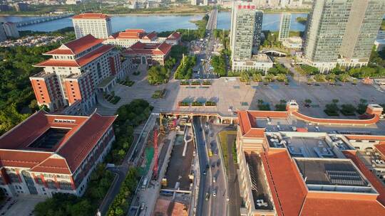 无人机航拍城市道路交通