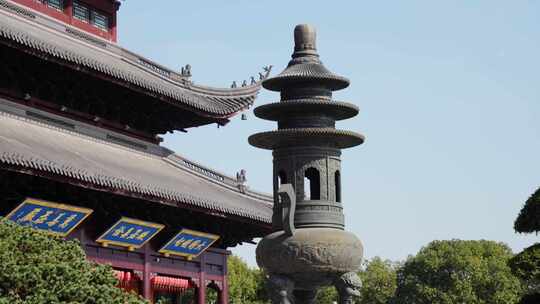 苏州重元寺寺庙视频素材模板下载