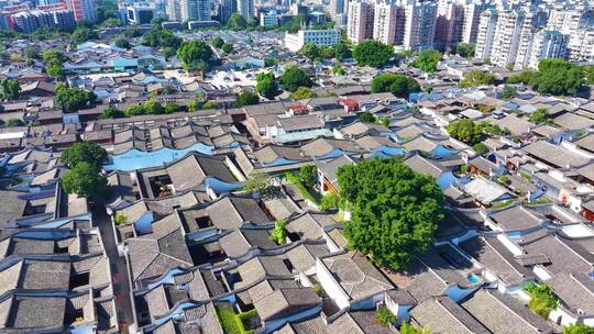 三坊七巷历史文化街区景区航拍景点福州鼓楼