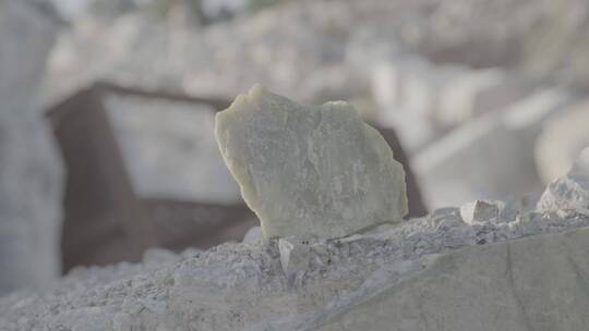 采石场石材开采LOG视频素材模板下载