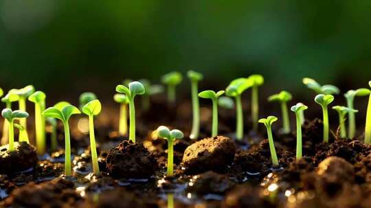 破土而出的幼苗