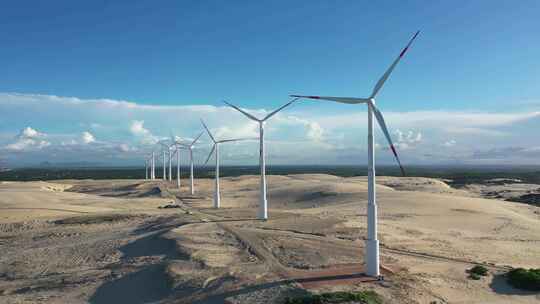 新能源风车风能电能能源唯美节能减碳碳中和 (1)