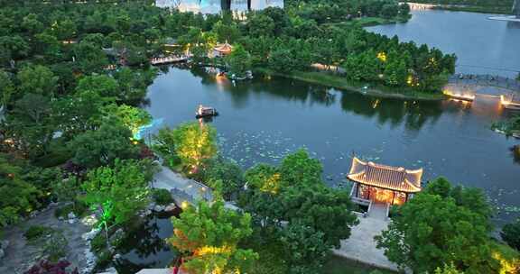 上海世博文化公园 申园 夜景 上海夜景