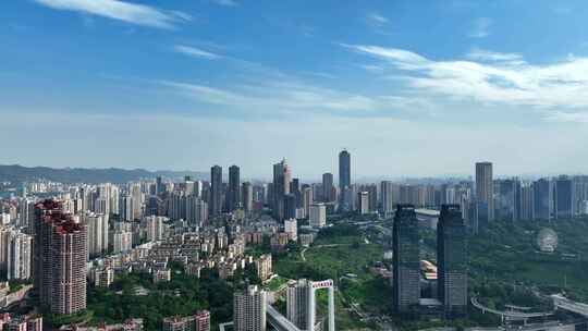 4K重庆城市南坪高空航拍