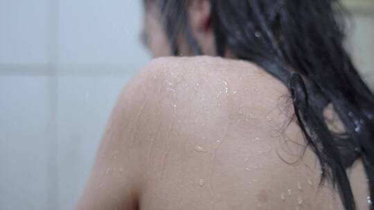 洗澡淋浴广告宣传视频素材