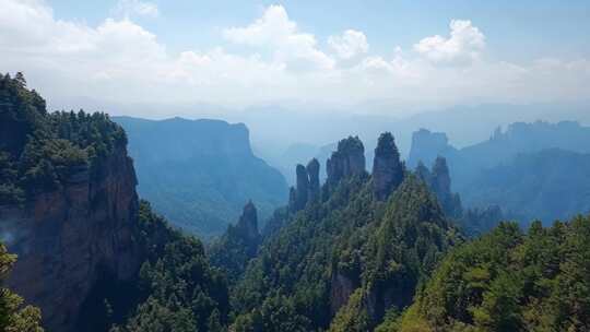 夏天武陵源山区风景