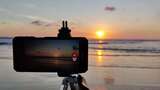 手机拍摄海边落日高清在线视频素材下载