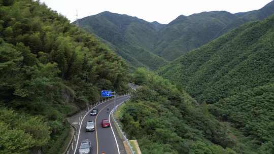 浙江台州航拍风景最美山路