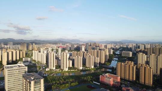 宁波勤州区全景4K航拍原素材